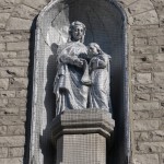 Statue of St. Anne on the Church façade